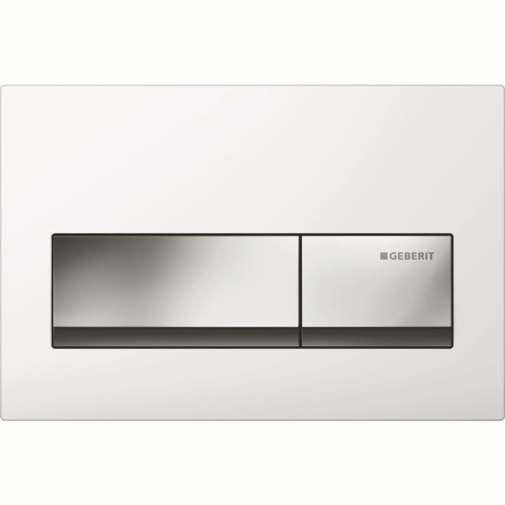 Geberit Alpha01 actuator plate for white